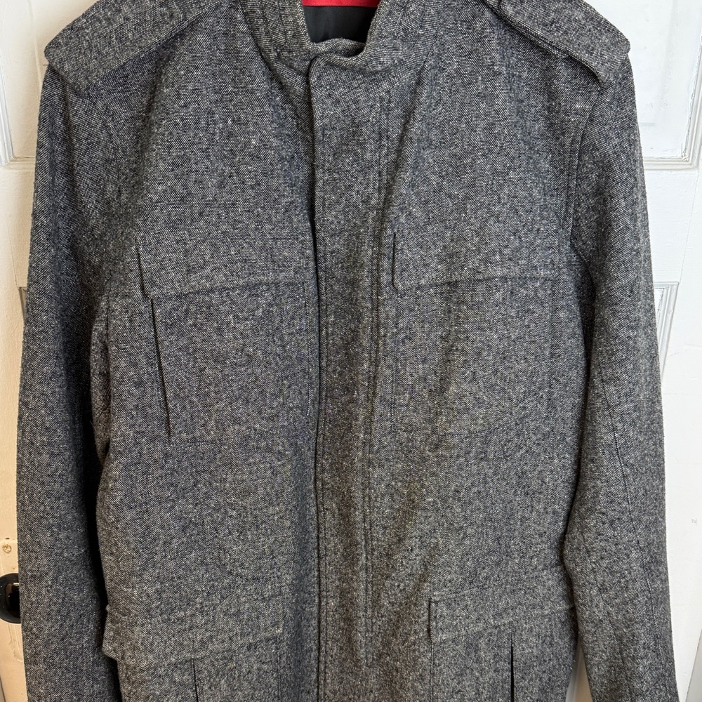 HUGO by Hugo Boss Men’s Wool Blend Military Jacket – Size L (Made in Bosnia)